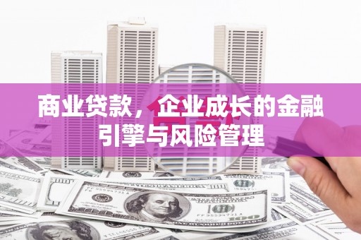 肇东商业贷款，企业成长的金融引擎与风险管理