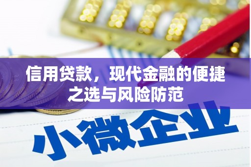 肇东信用贷款，现代金融的便捷之选与风险防范