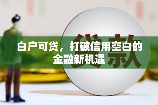 肇东白户可贷，打破信用空白的金融新机遇