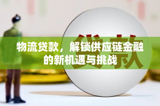 肇东物流贷款，解锁供应链金融的新机遇与挑战