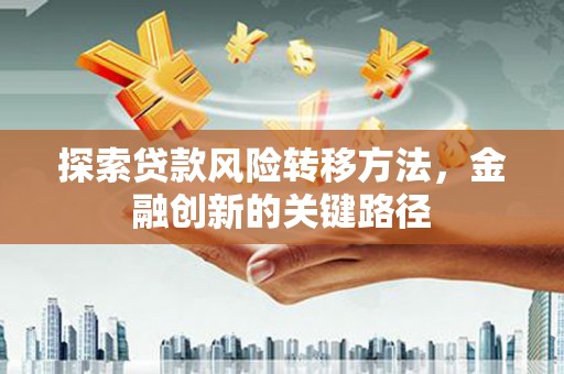 肇东探索贷款风险转移方法，金融创新的关键路径