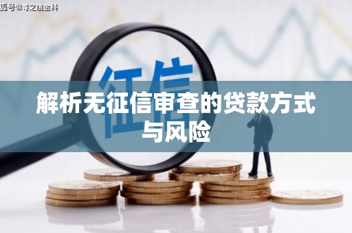 肇东解析无征信审查的贷款方式与风险